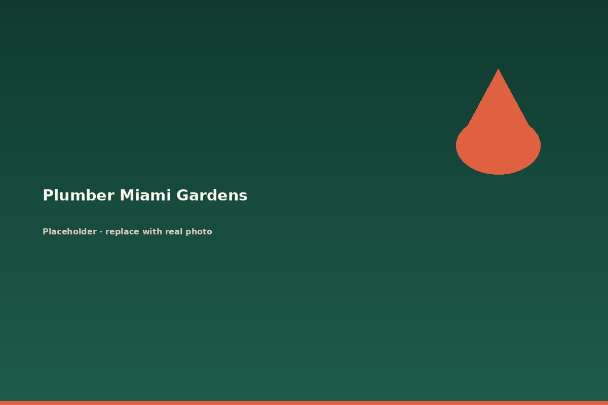 Residential neighborhood in Miami Gardens, Florida